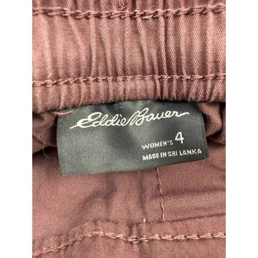 Eddie Bauer Women's Size 4 Shorts Purple Drawstring Elastic‎ Waist
